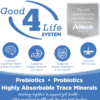 A graphic with the words " good 4 life system ".