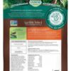A back of the bag with information about the garden select.