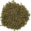 A pile of green pellets sitting on top of each other.