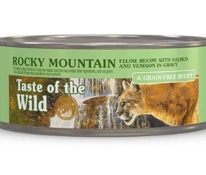 Taste of the Wild Rocky Mountain Feline Cat Food Recipe with Salmon & Venison in Gravy, 5.5 oz. (Individual)