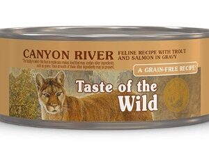 Taste of the Wild Canyon River Feline Cat Food Recipe with Trout & Salmon in Gravy, 5.5 oz (Individual)
