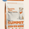 A bag of coastal grill dog food.