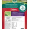 A back of the bag with instructions for feeding.