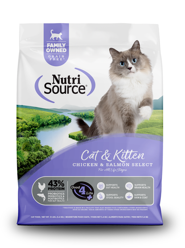 Nutrisource Grain Free Cat & Kitten Chicken & Salmon Select Cat Food