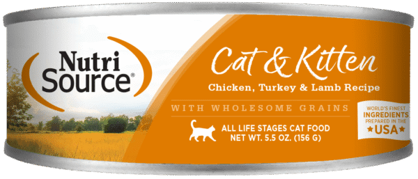 Nutrisource Cat & Kitten Chicken, Turkey, Lamb & Fish Wet Canned Cat Food (individual)