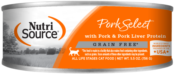Nutrisource Grain Free Pork Select Wet Canned Cat Food (individual)
