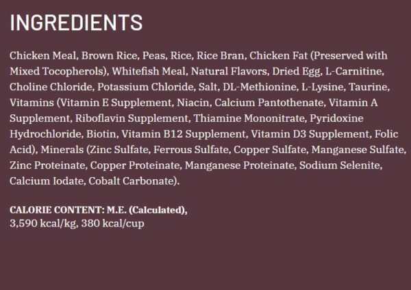 Wholesomes Chicken Meal & Rice Formula Adult Dry Cat Food - Image 2