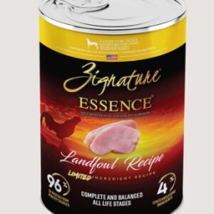 Zignature Essence Landfowl Recipe dog food.