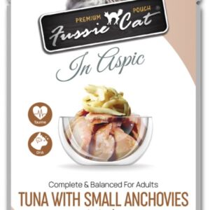 Fussie Cat Tuna with Small Anchovies in Aspic Pouch Recipe 2.47 oz Single Pouch