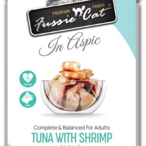 Fussie Cat Tuna with Shrimp in Aspic Pouch Recipe 2.47 oz Single Pouch