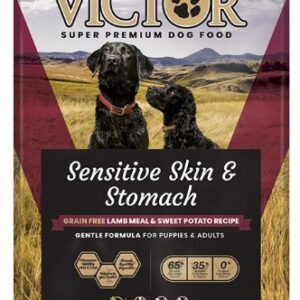 Victor Sensitive Skin & Stomach Grain Free Lamb Meal & Sweet Potato Recipe Dog Food 30 lb