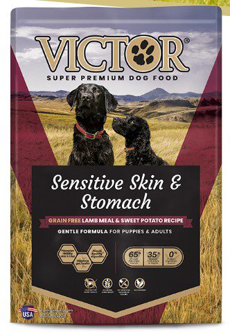 Victor Sensitive Skin & Stomach Grain Free Lamb Meal & Sweet Potato Recipe Dog Food 30 lb