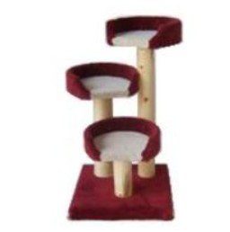 Condos & Trees 3-16" Beds 24" Rope Log Tree (Color Varies)