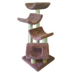 Condos & Trees 3-Perch Tunnel 24" Rope Log Trees (Color Varies)