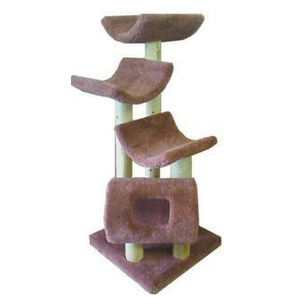 Condos & Trees 3-Perch Tunnel 24" Rope Log Trees (Color Varies)