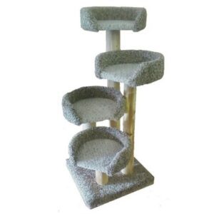 Condos & Trees 4-16" Beds 24" Rope Log Tree (Color Varies)