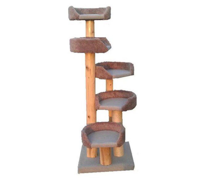 Condos & Trees 5-16 Beds 36 Rope Log Tree (Color Varies)