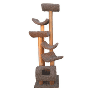 Condos & Trees 5-Perch Tunnel 2-36" Rope Logs Tree (Color Varies)