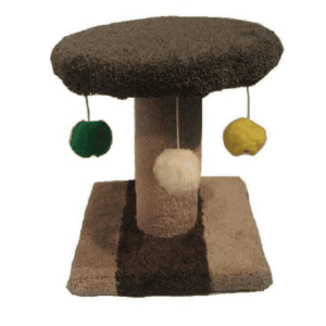 Condos & Trees 12" Circle 12" Carpeted Log Spinning Top (Color Varies)