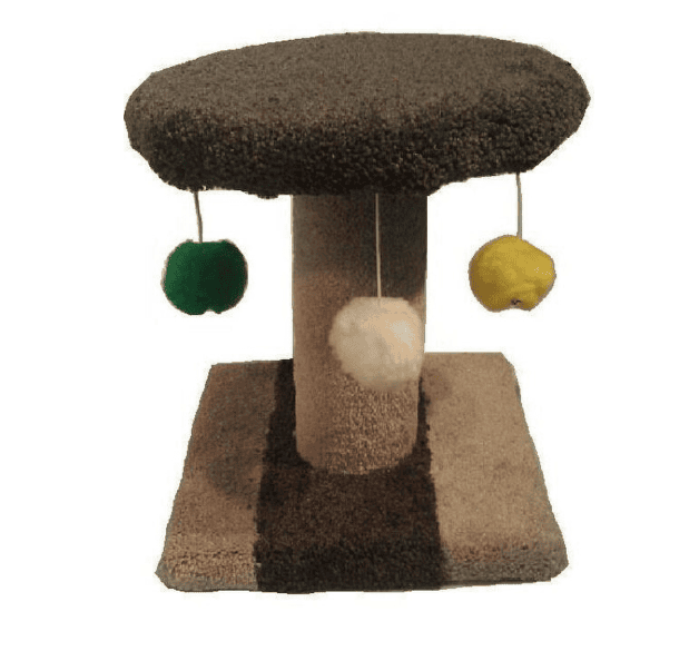 Condos & Trees 12" Circle 12" Carpeted Log Spinning Top (Color Varies)