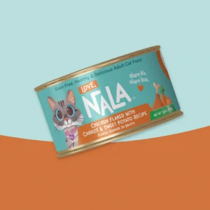 LOVE, NALA - Chicken Flaked With Carrot & Sweet Potato Recipe Dinner In Broth Adult Cat Food, - 2.8 oz (individual)