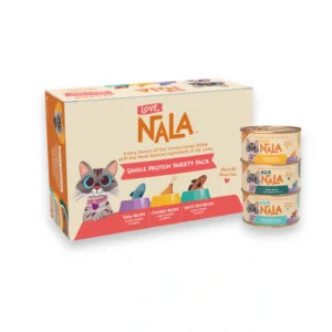 LOVE, NALA - Single Protein Flaked Wet Cat Food Variety Pack - Chicken, Tuna & White Fish -2.8 oz,12 Cans