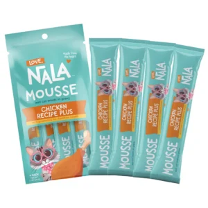 Love Nala Mousse Lickable Treats For Cats- Chicken Recipe Plus, Pack of 4