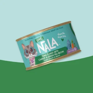 LOVE, NALA - Tuna Flaked With Carrot & Green Pea Recipe Dinner In Broth Adult Cat Food, - 2.8 oz (individual)