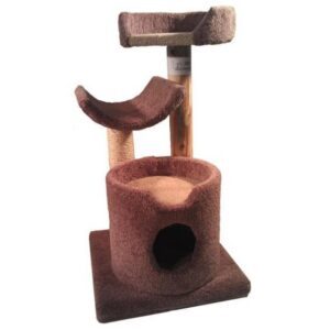 Condos & Trees 16 Round Condo Bed Perch 24 Rope Log Tree (Color Varies)