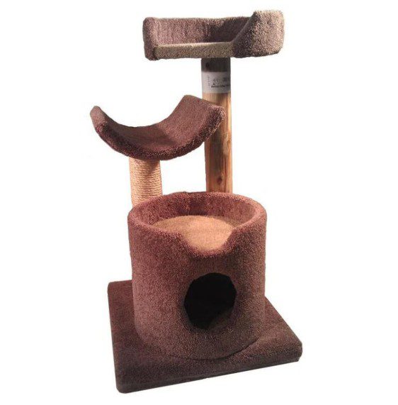 Condos & Trees 16 Round Condo Bed Perch 24 Rope Log Tree (Color Varies)