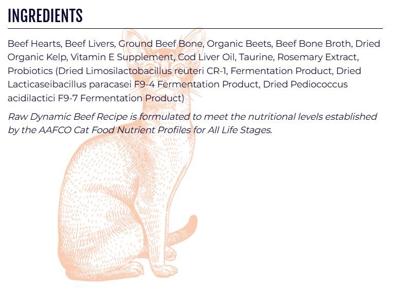 Raw Dynamic Beef Freeze Dried Cat Food - Image 2