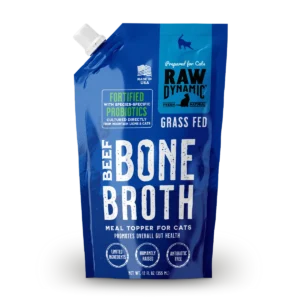 Raw Dynamic 12oz Frozen Beef Bone Broth for Cats