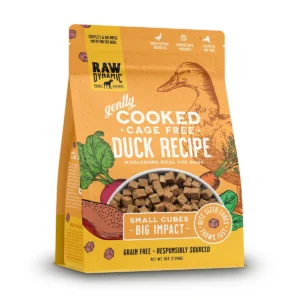 Raw Dynamic duck recipe dog food bag