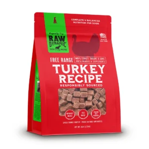 Raw Dynamic Turkey Recipe dog food bag