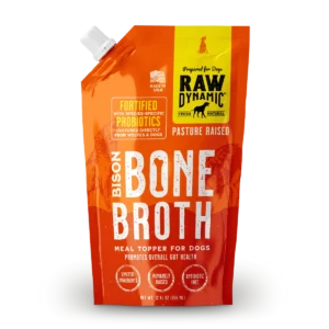 Raw Dynamic bison bone broth for dogs