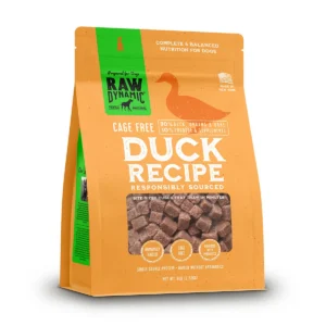 Bag of Raw Dynamic cage-free duck dog food