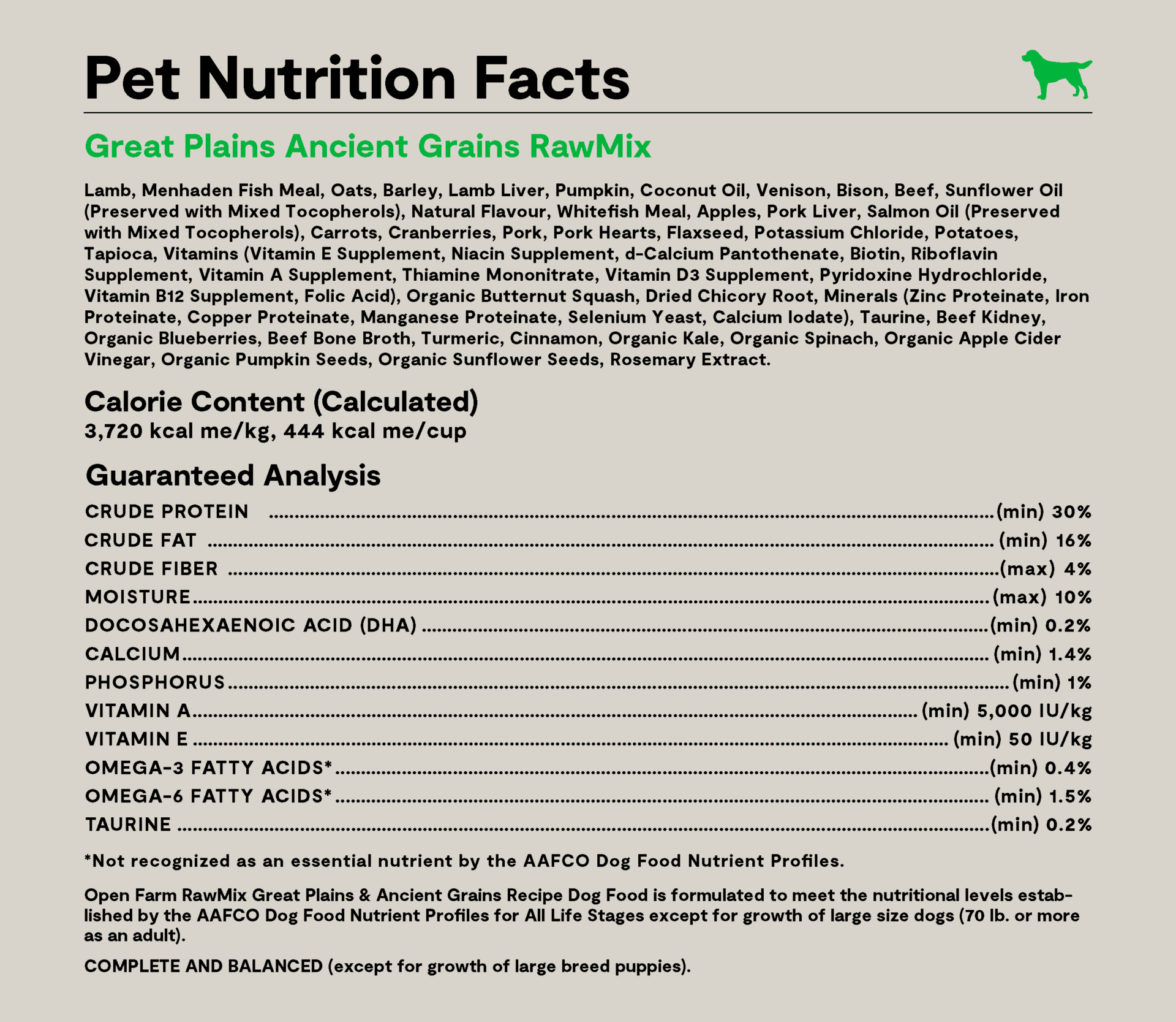 Open Farm RawMix Great Plains Ancient Grains Dog Kibble - Image 4