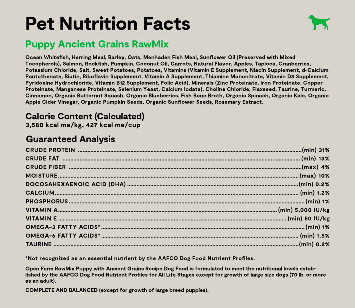 Open Farm RawMix Ancient Grains Puppy Kibble - Image 4