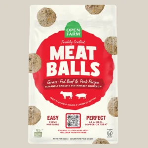 Open Farm Grass-Fed Beef & Pork Freshly Crafted Frozen Meatballs for Dogs