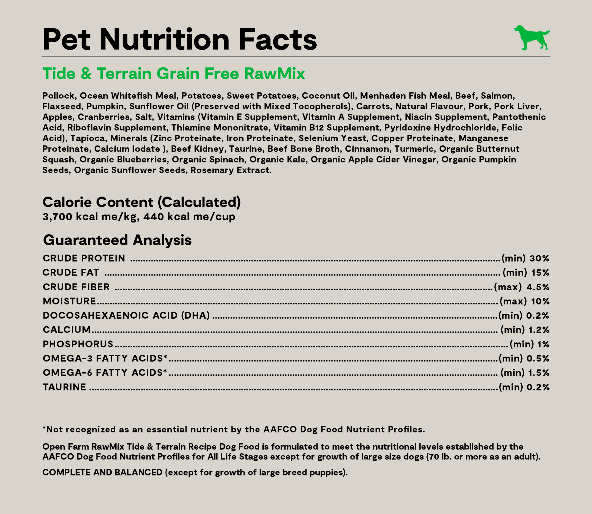 Open Farm RawMix Tide & Terrain Grain-Free Dog Kibble - Image 4
