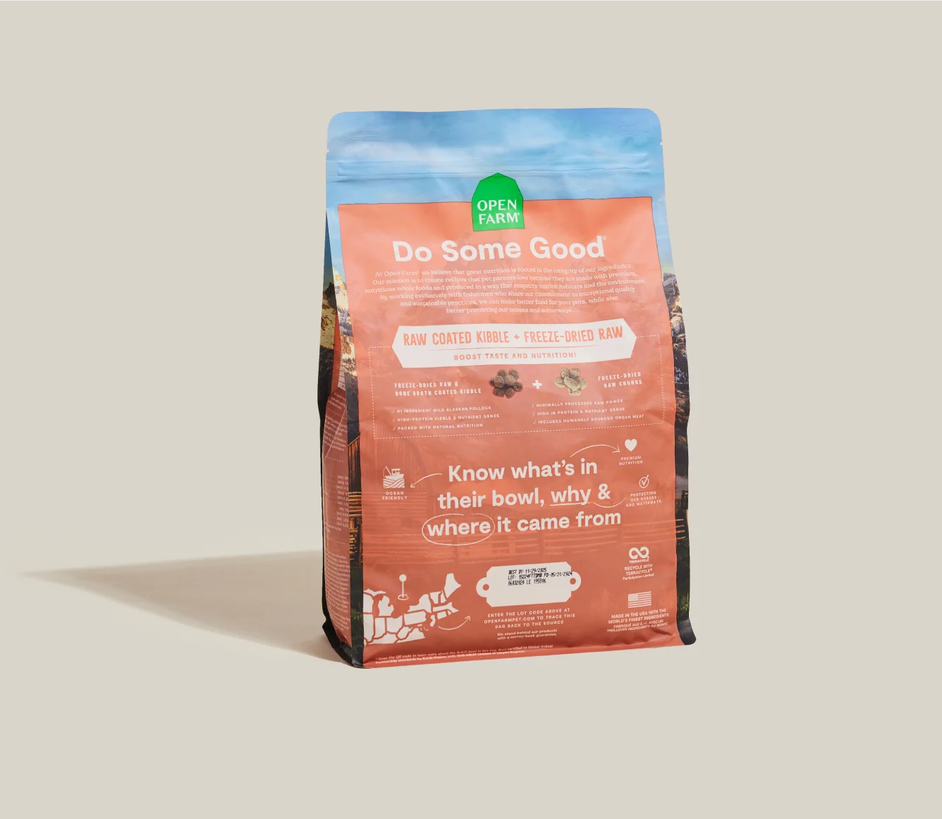 Open Farm RawMix Tide & Terrain Ancient Grains Dog Kibble - Image 2